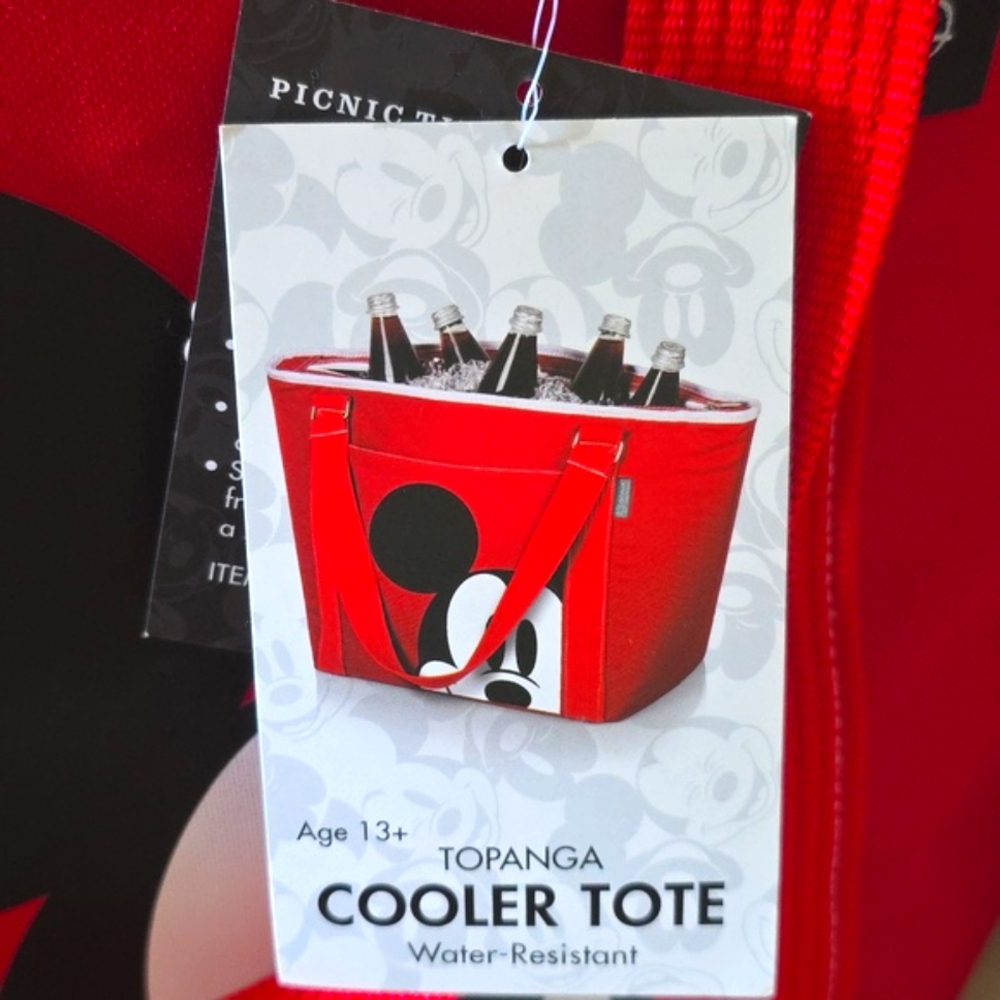 NWT: DISNEY XL MICKEY COOLER TOTE - Picture 8 of 16
